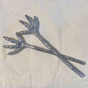 Bird claw Halloween serving utensils